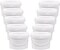 10 Pack White Plastic Bucket with Handle and Lid (White) 8.34"L x 7.63"W x 6.02"H